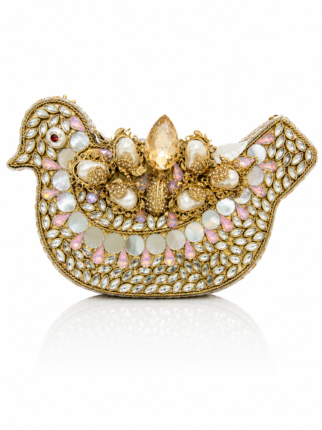 Royal Peacock Jewel Clutch