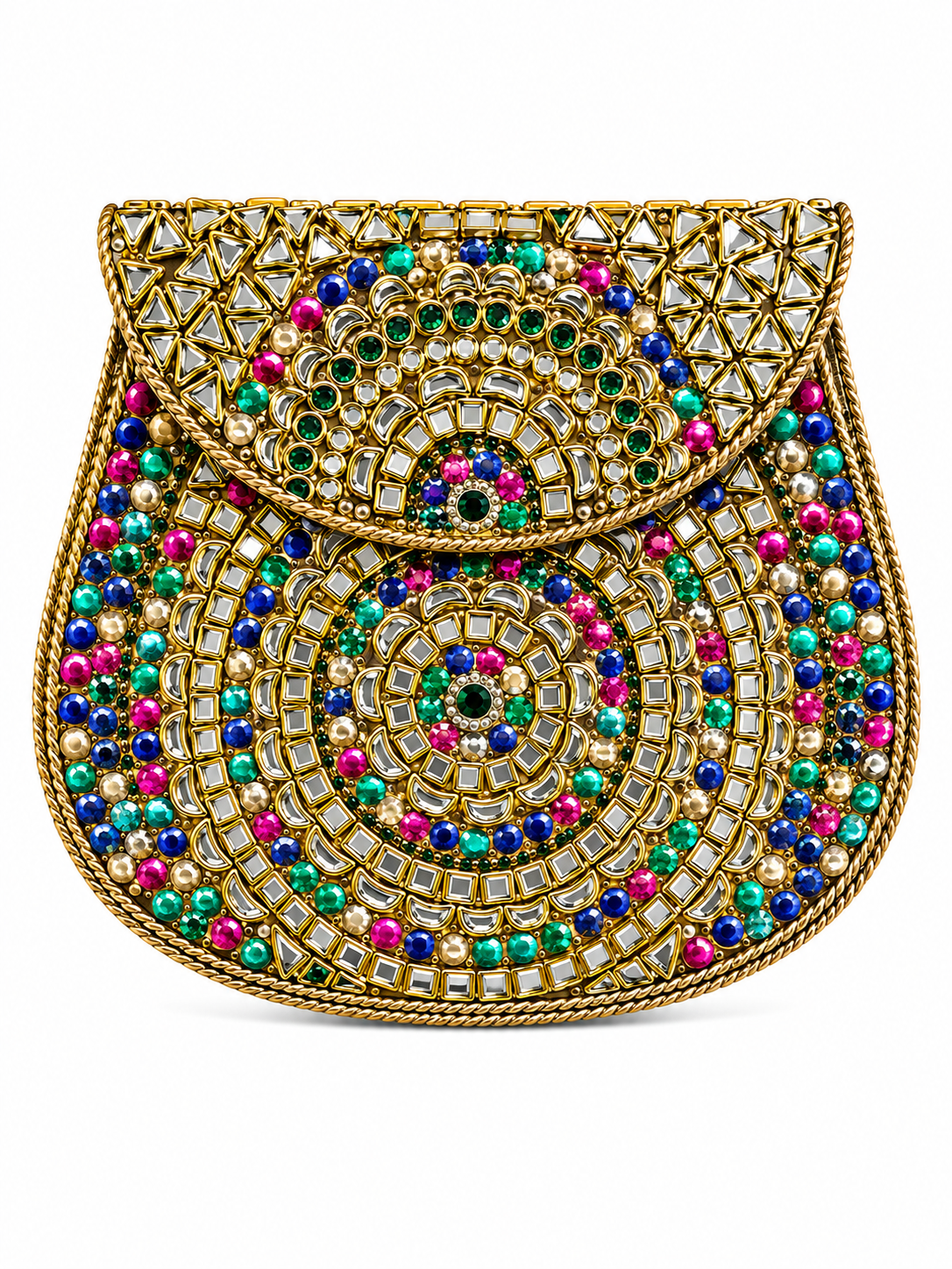 Indian Clutch Kundan Design O