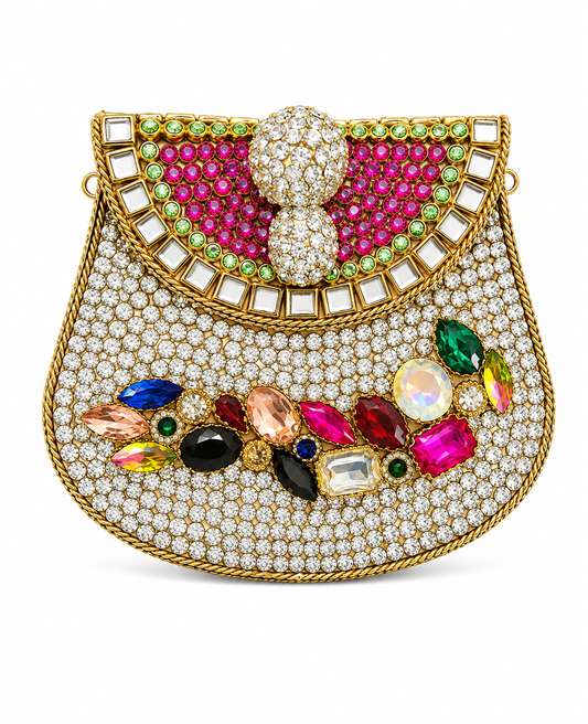 Indian Clutch Kundan Design Ab