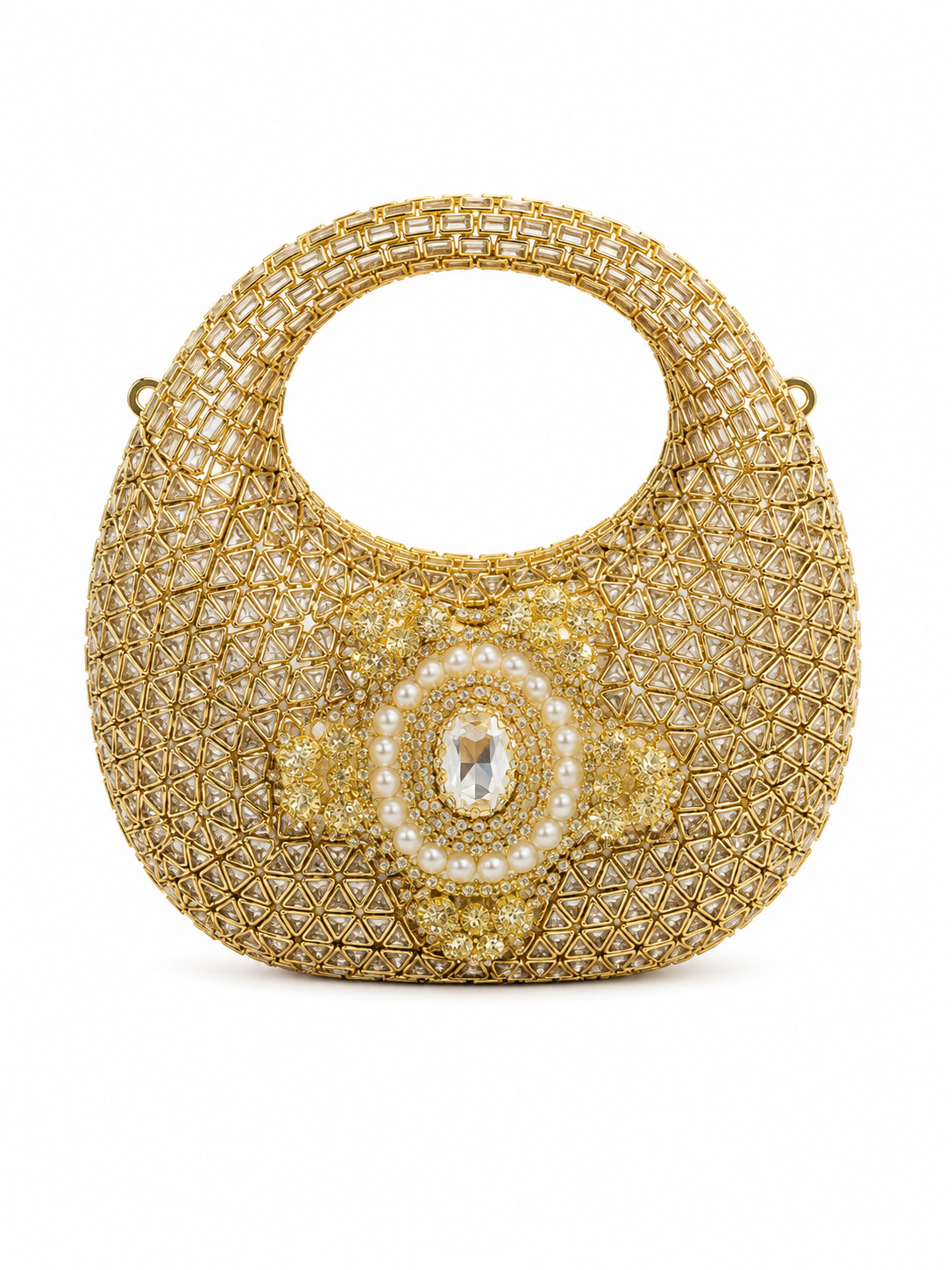 Kundan moon clutch L