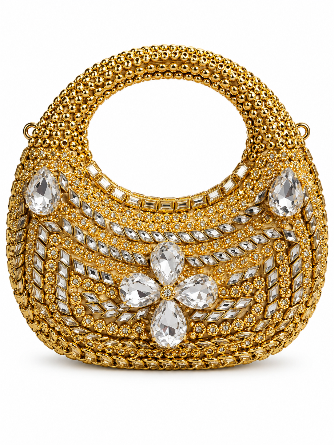 Kundan luxury moon clutch