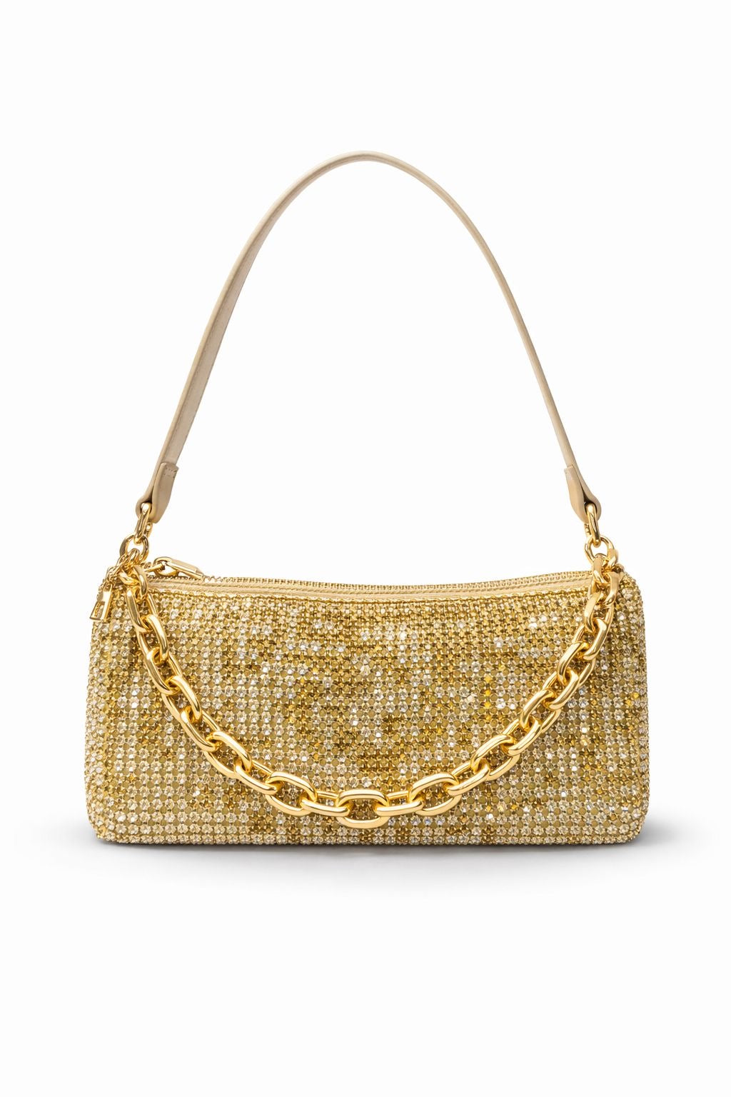 *Glam Chain Crystal Shoulder Bag*