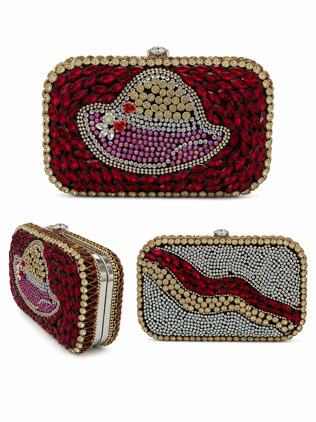 Royal Crystal Hat Clutch