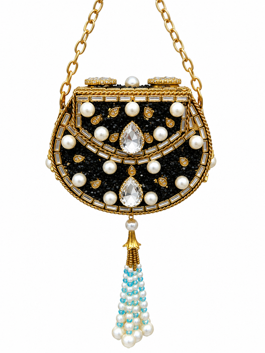 Kundan  matel turkish clutch  Oo