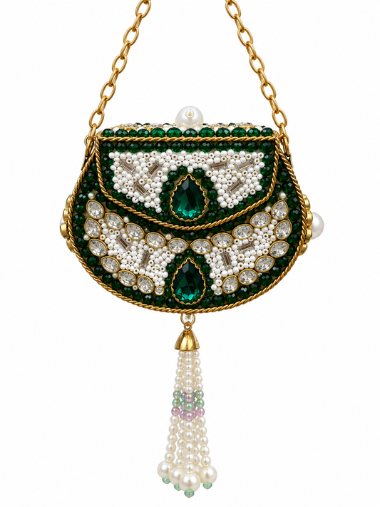 Kundan  matel turkish clutch  Nn