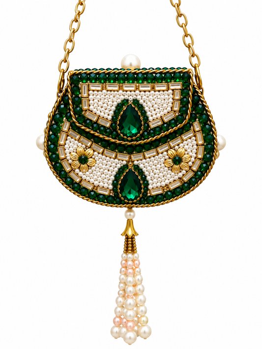 Kundan  matel turkish clutch  FF