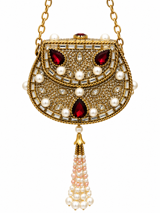 Kundan  matel turkish clutch  EE