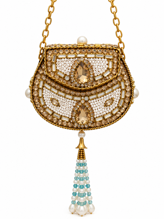 Kundan  matel turkish clutch  DD