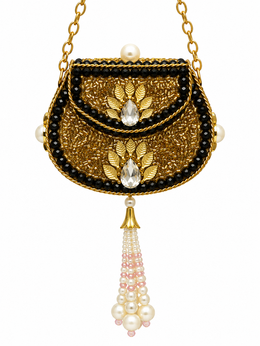Kundan  matel turkish clutch  W