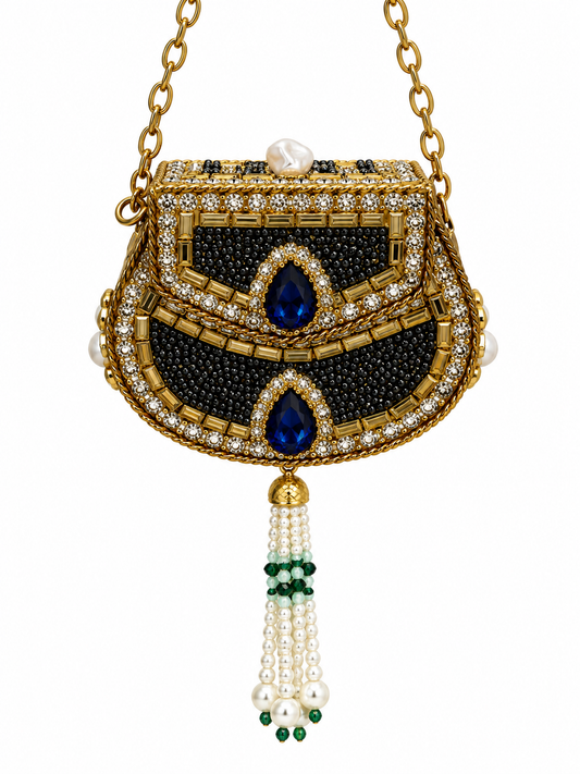 Kundan  matel turkish clutch  U
