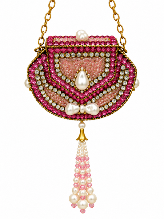 Kundan  matel turkish clutch  T