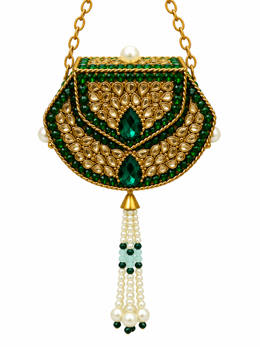 Kundan  matel turkish clutch  S