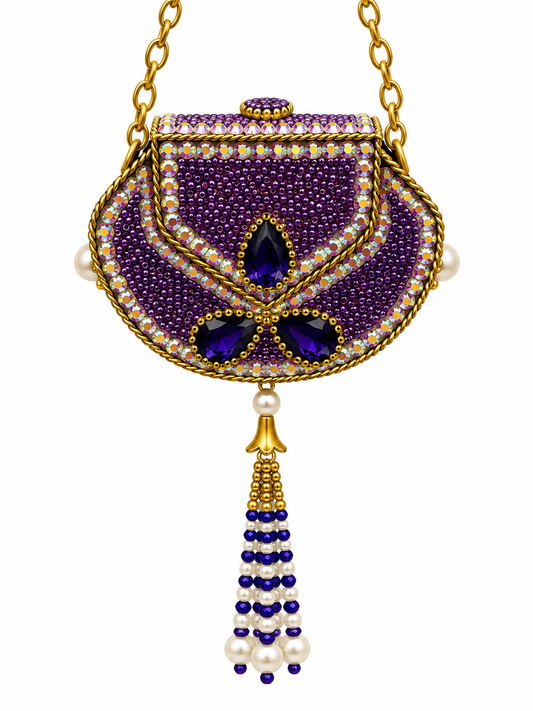 Kundan  matel turkish clutch  Q
