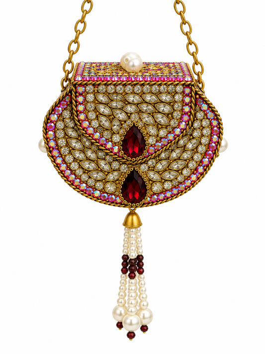 Kundan  matel turkish clutch  P
