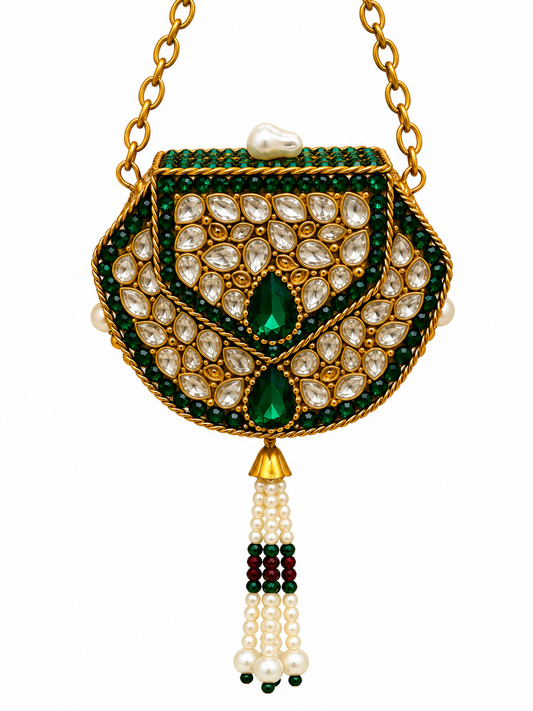 Kundan  matel turkish clutch  N