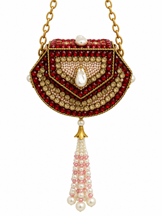 Kundan  matel turkish clutch  K