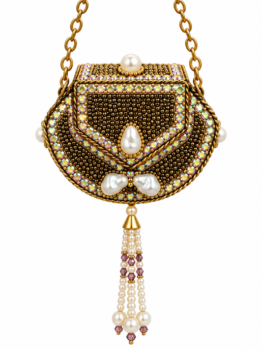 Kundan  matel turkish clutch  D